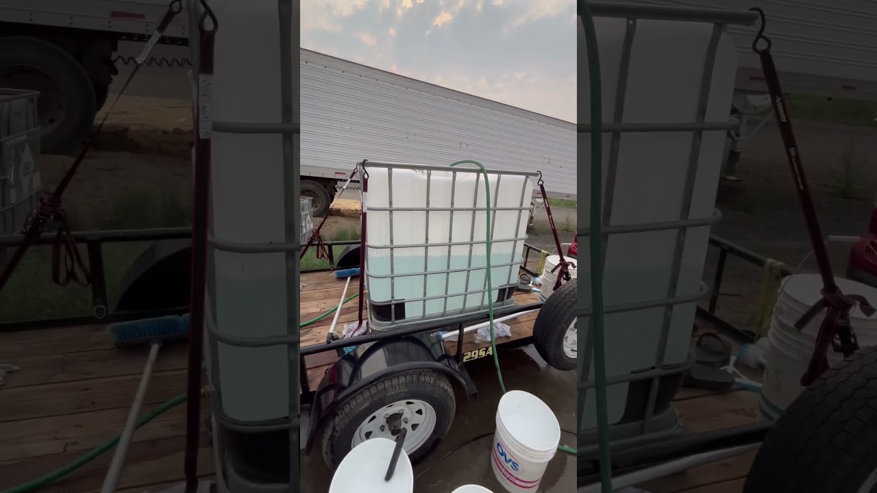 IBC tote to pressure washer mobile wash setup (poor man setup)