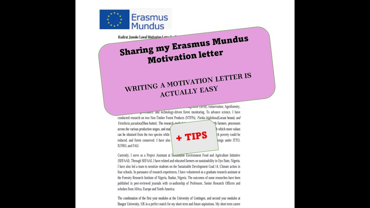 Мотивационное письмо для победителей программы Erasmus Mundus | Советы | Станьте стипендиатом Era...