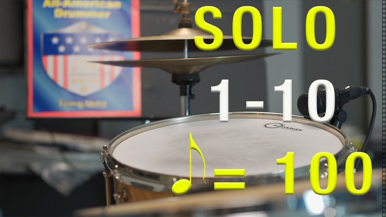 Wilcoxon All American Drummer Solos 1-10.