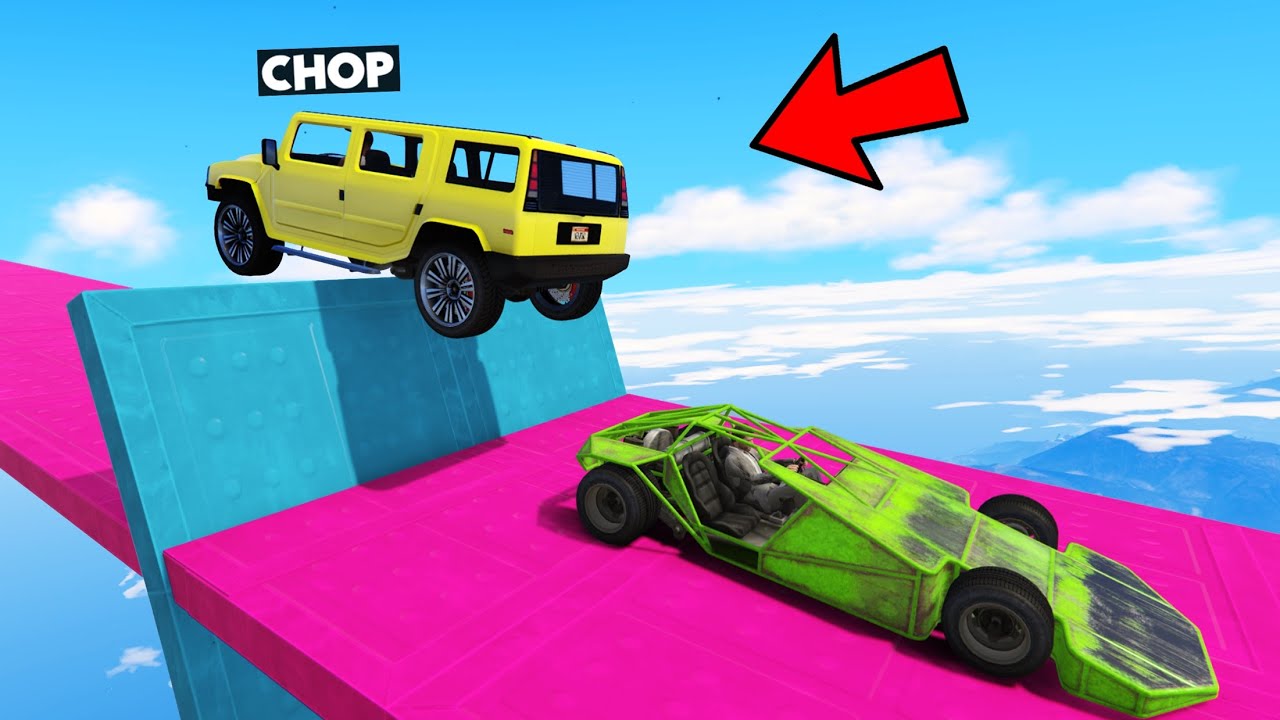 CHOP RIDING ON FROSTY TRUCK TO REACH FINISH IN GTA 5 RACE