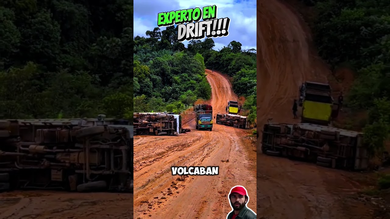 &iexcl; todos volcaron ! pero el logro subir por el barro😱#camiones #trucks #camioneros #trailers #camion