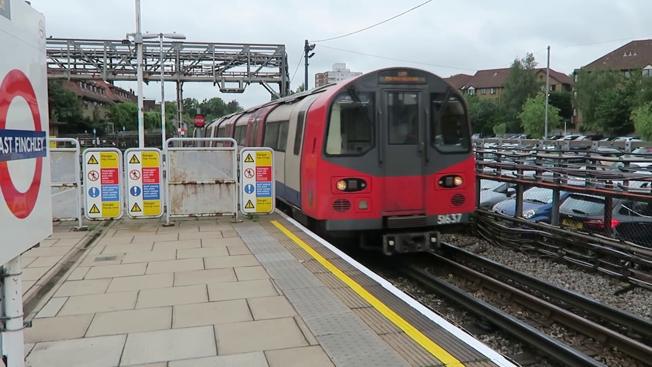 London Underground Northern Line 1995 Stock Trains At East Finchley 25 June 2019