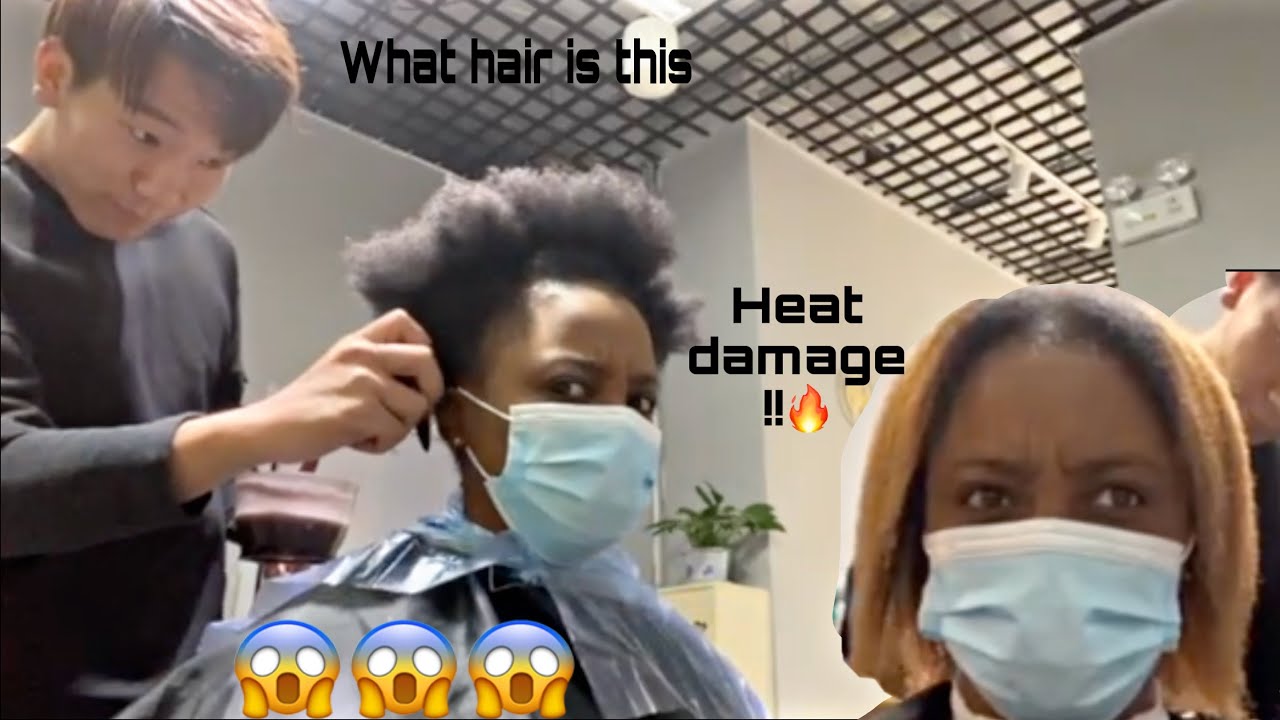 Black Girl Gets Hair Done (Dyed) In China 🇨🇳 | Shocking Results |😱😱