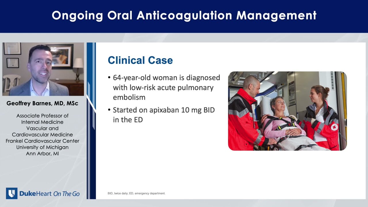 Ongoing Oral Anticoagulation Management