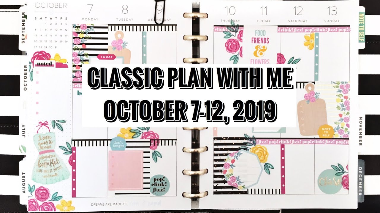 Classic Plan With Me October 7-12, 2019