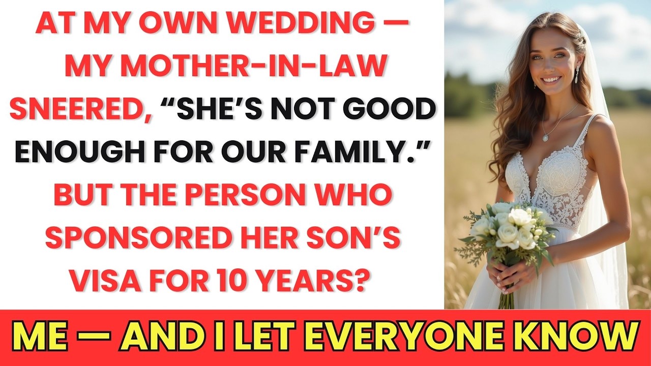 My Mother-In-Law Said I'm 'Not Good Enough' at Wedding—Her Son's Visa Sponsor for 10 Years? Me