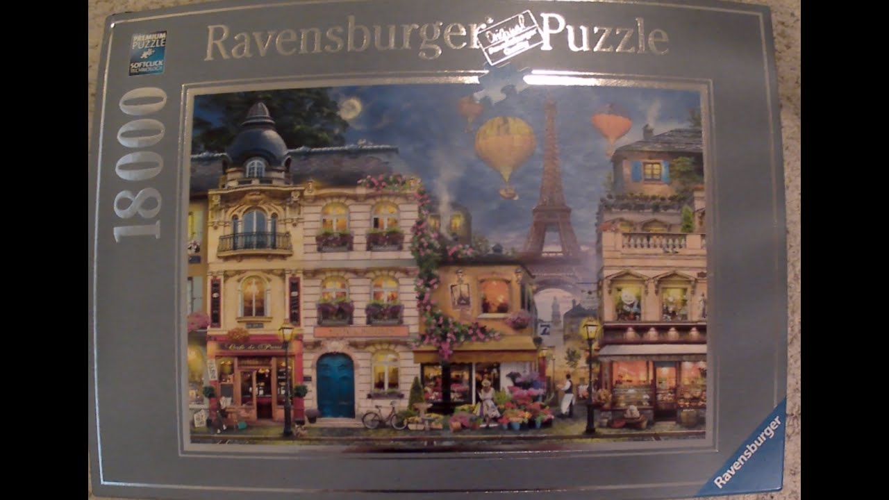 Midnight in Paris 18,000 Piece Puzzle full Time-lapse