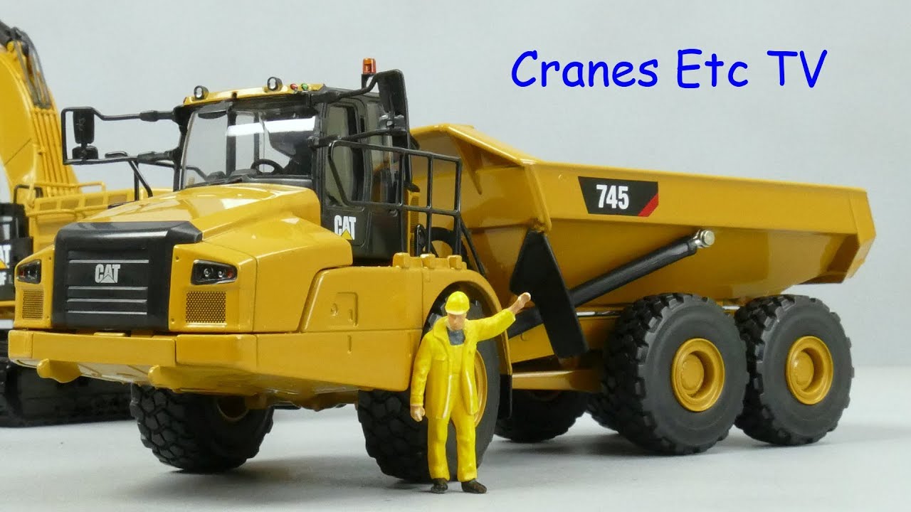 Diecast Masters Caterpillar 745 Articulated Truck by Cranes Etc TV