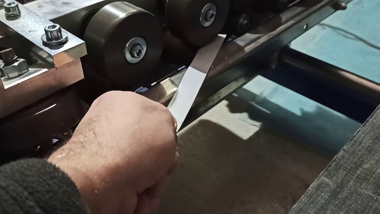 Настройка фальцепрокатного станка SCHLEBACH MINI-LIGHT. Настраиваем малый гребень.