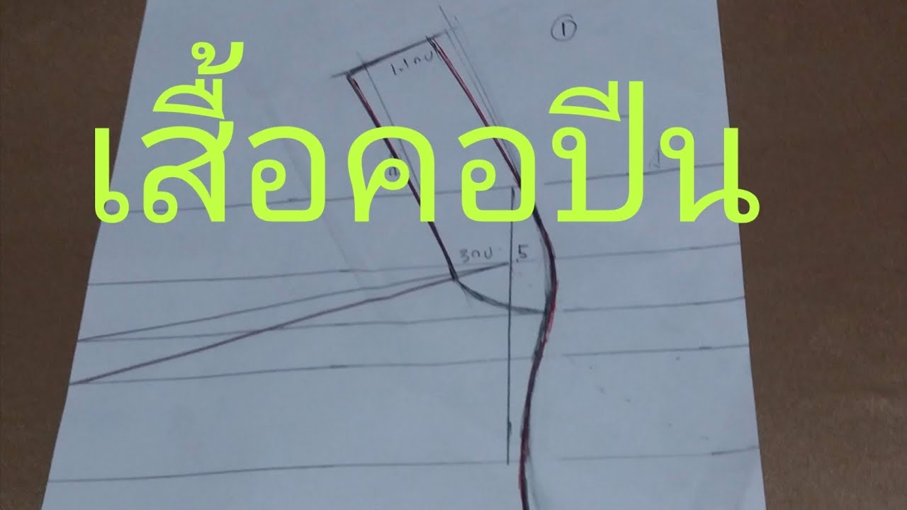 วิธีสร้างเสื้อคอปีน, คอปีนยู​แบบสวยๆทำง่ายๆ