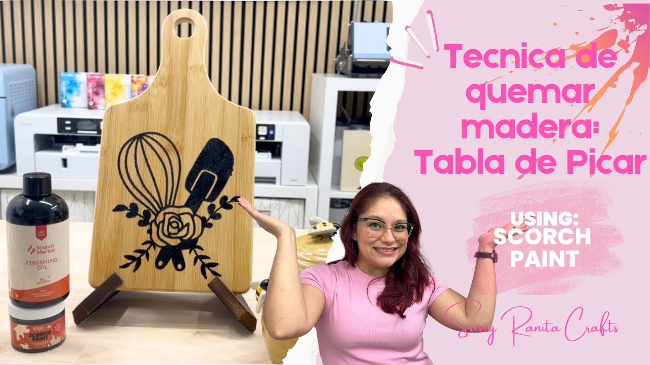Tecnica de Quemar Madera: Tabla de Picar Con Scorch Paint