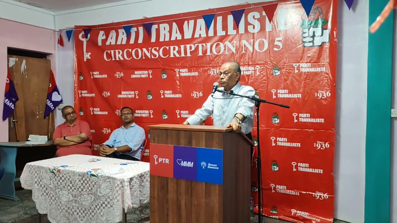 En direct de Triolet : l’intervention de Navin Ramgoolam