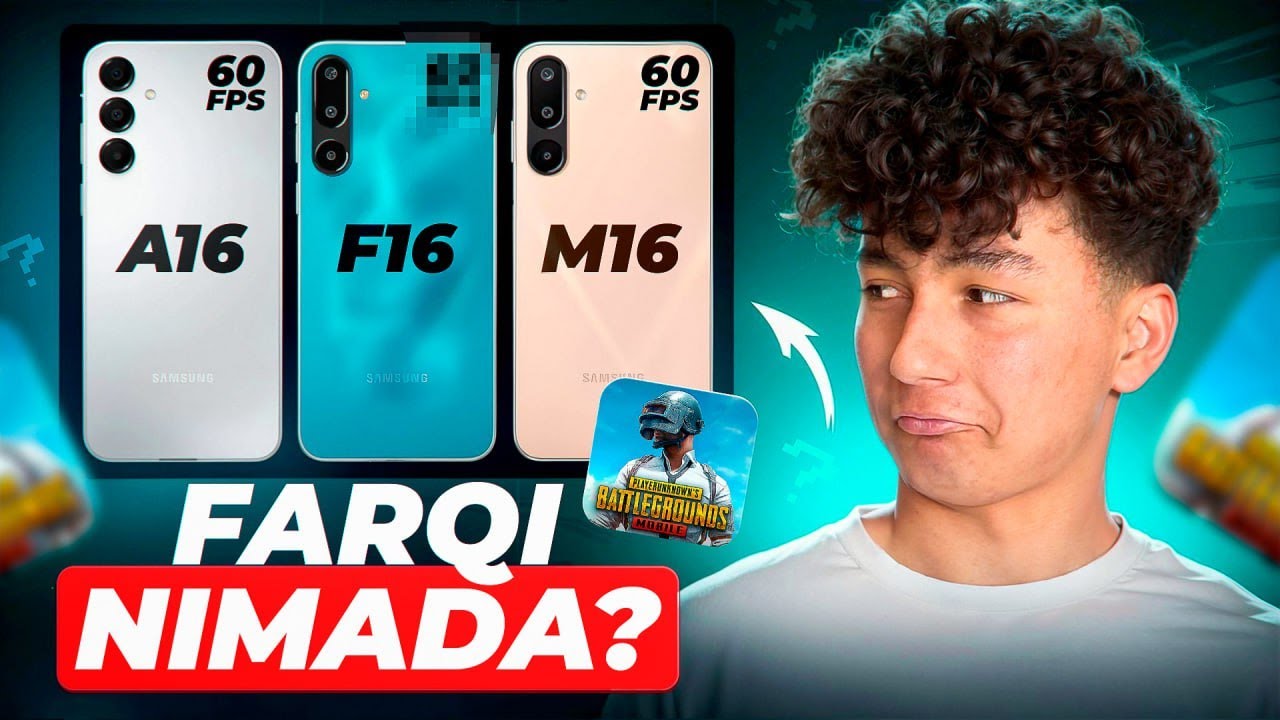 Narxi va harakteristikasi bir xil lekin nima farqi bor? Samsung A16, M16, F16