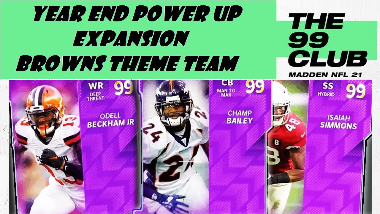 Year End Power Up Expansion #5: 'No Money Spent' Browns Theme Team - Madden 21