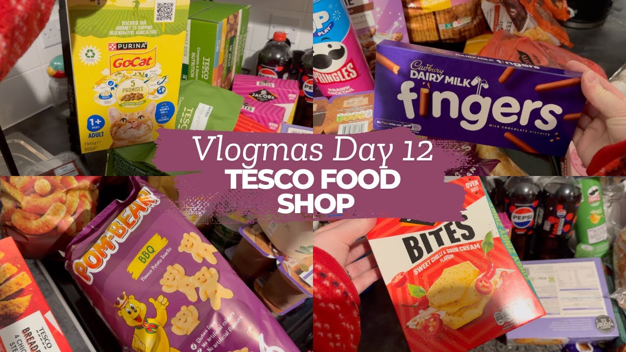ВЛОГ ДЕНЬ 12 - ПРОДОВОЛЬСТВЕННЫЙ МАГАЗИН TESCO - РОЖДЕСТВЕНСКИЕ ВКУСЫ