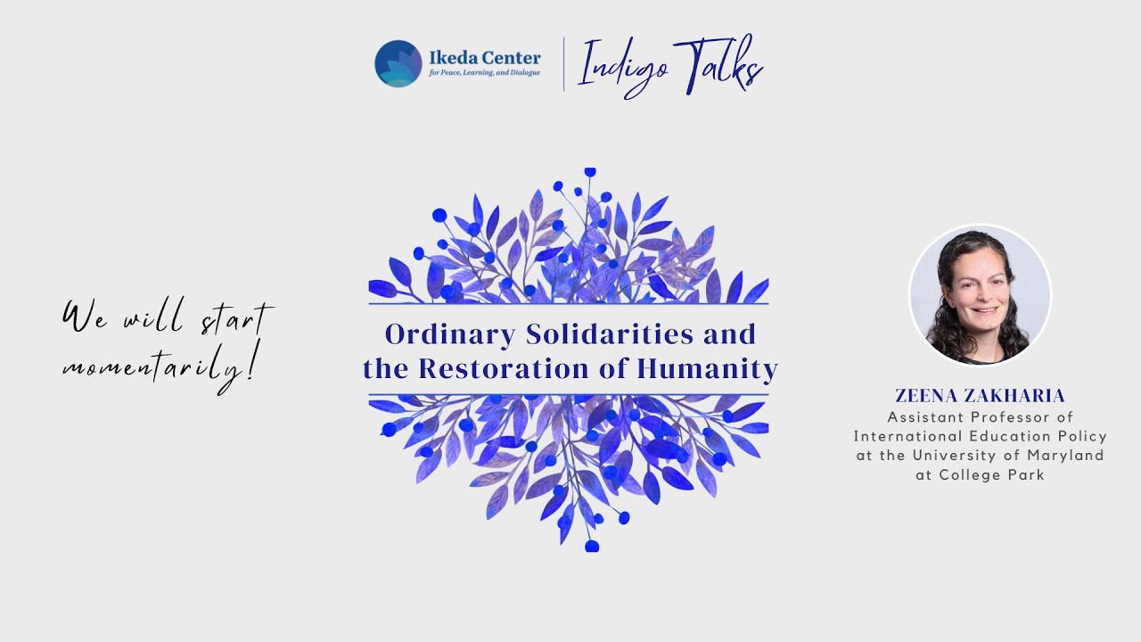 Indigo Talks | Zeena Zakharia:  