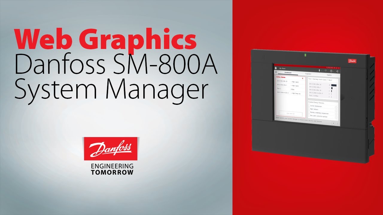 Building & using web graphics AK-SM 800A system manager | Technical support for supermarket controls