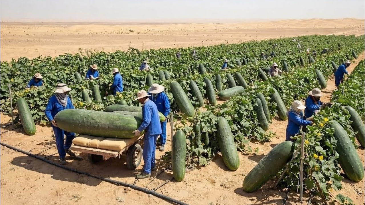 Unbelievable! Growing Cucumbers in a Dead Desert – The Result Left the World Speechless!