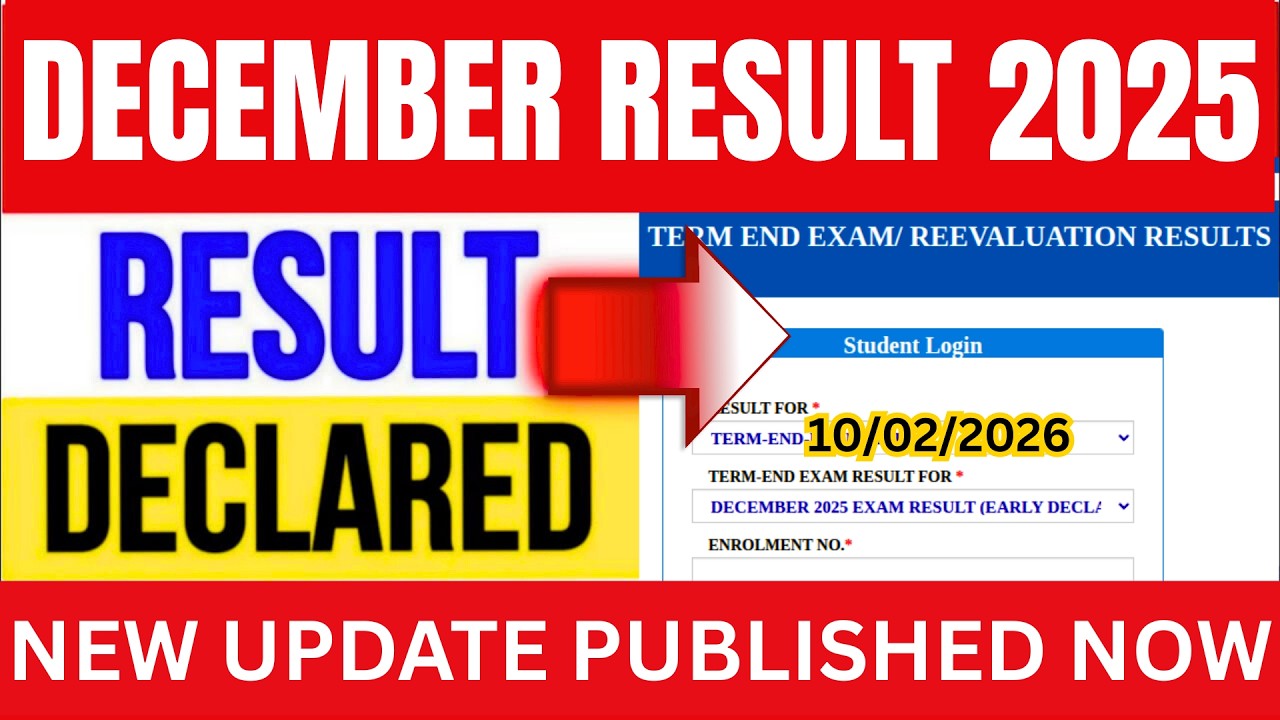 IGNOU Dec 2025 Exam Result Published Today | IGNOU Dec 2025 Result New Update | IGNOU Dec Result Out