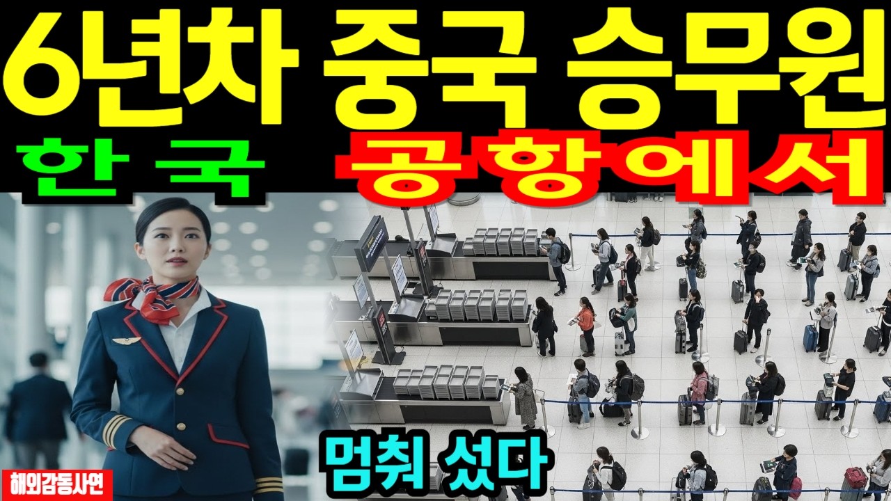 [해외감동사연] 중국 승무원이 한국에 와서 눈물을 흘린 이유, 처음엔 몰랐다