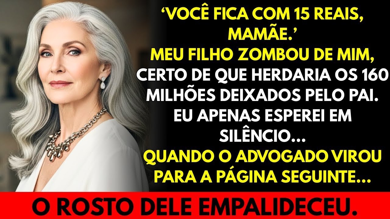 Meu filho debochou  ‘Mamãe, 15 reais tá ótimo pra você’… até o advogado começar a falar