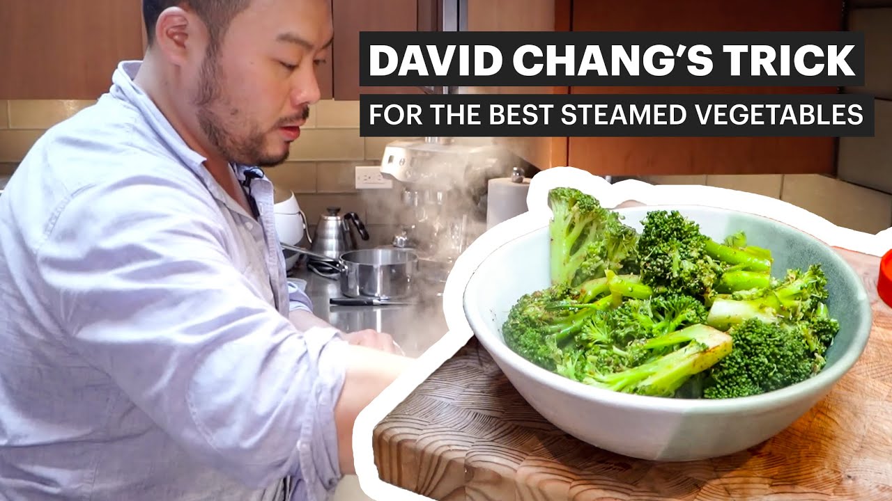 David Chang's Trick for the Best Steamed Vegetables with Seasoned Salts