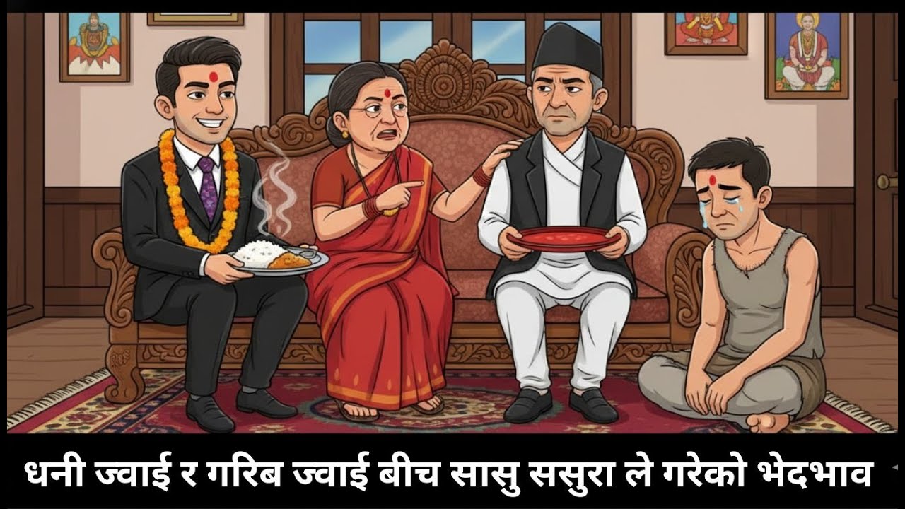 धनी ज्वाई र गरिब ज्वाई बीच सासु ससुरा ले गरेको भेदभाव  | नेपाली लोक कथा  | Nepali Lok Katha |