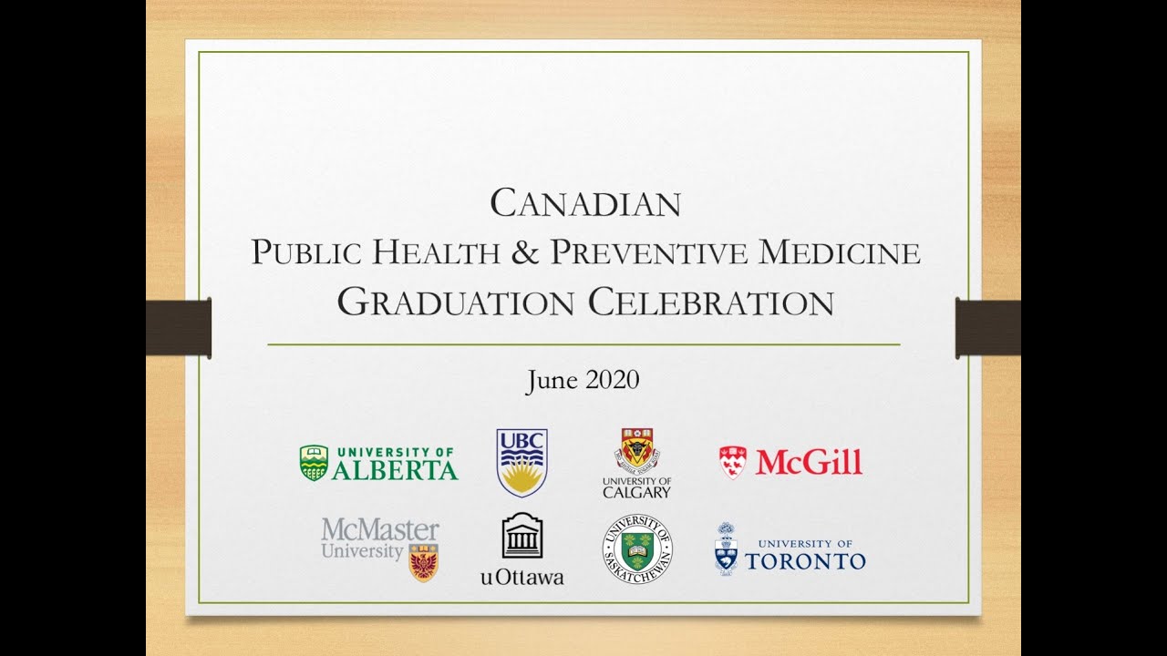 Canadian PHPM Graduation Celebration - 2020