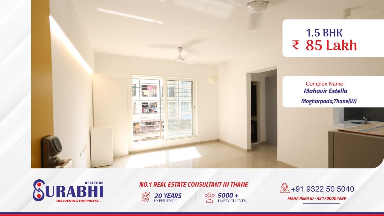 🏡✨1.5 BHK Flat in Mahavir Estella, Mogharpada | ₹85 Lakh | 520 Sq.ft | Ready To Move