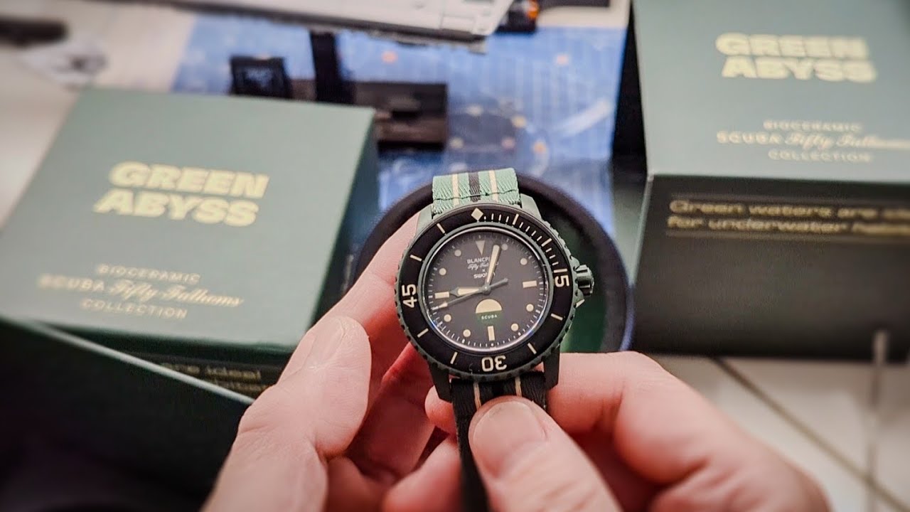 Blancpain X Swatch Scuba Fifty Fathoms Green Abyss Unboxing