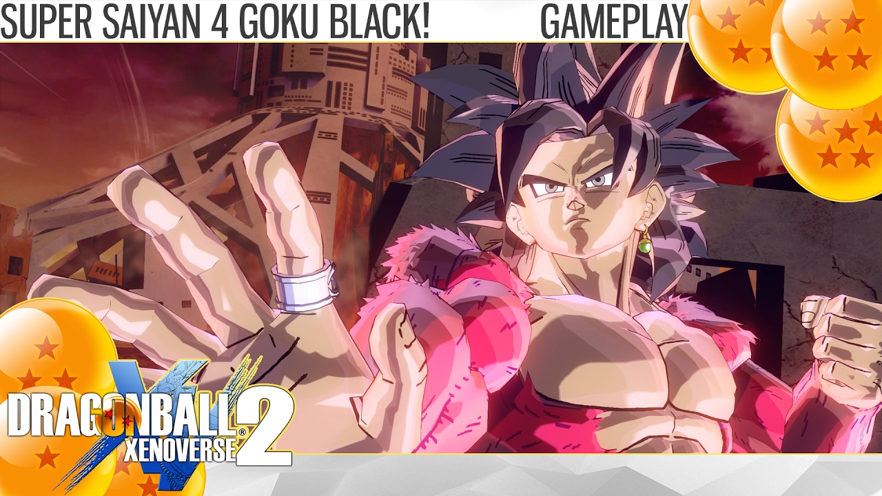 (2K) Dragon Ball Xenoverse 2 - Super Saiyan 4 Goku Black FULL MOVESET! (Gameplay)
