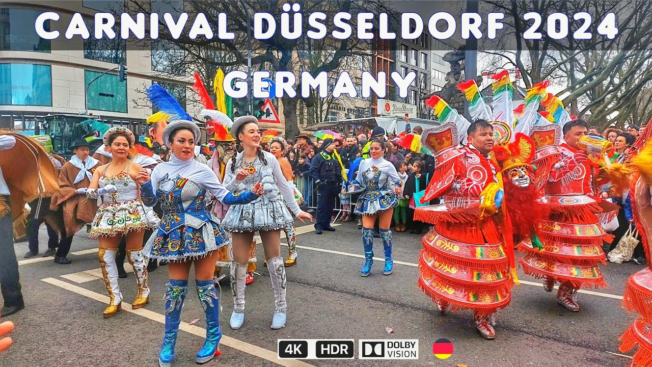 karneval Düsseldorf 2024 #Carnival in Düsseldorf in Germany 4k HDR
