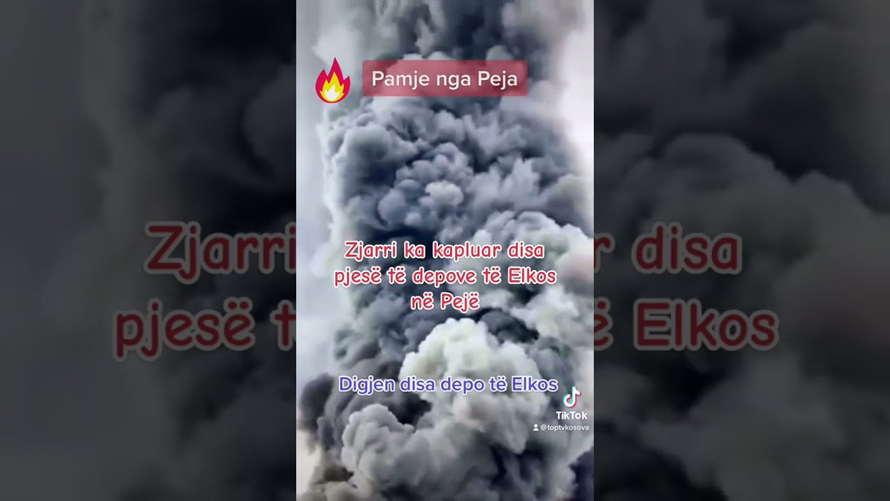 Digjen disa depo të Elkos në Pejë