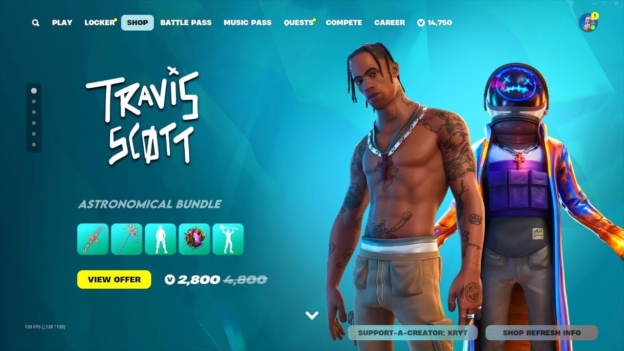 TRAVIS SCOTT SKIN OFFICAL RETURN DATE in the ITEM SHOP! (Travis Scott Skin Returning 2025)