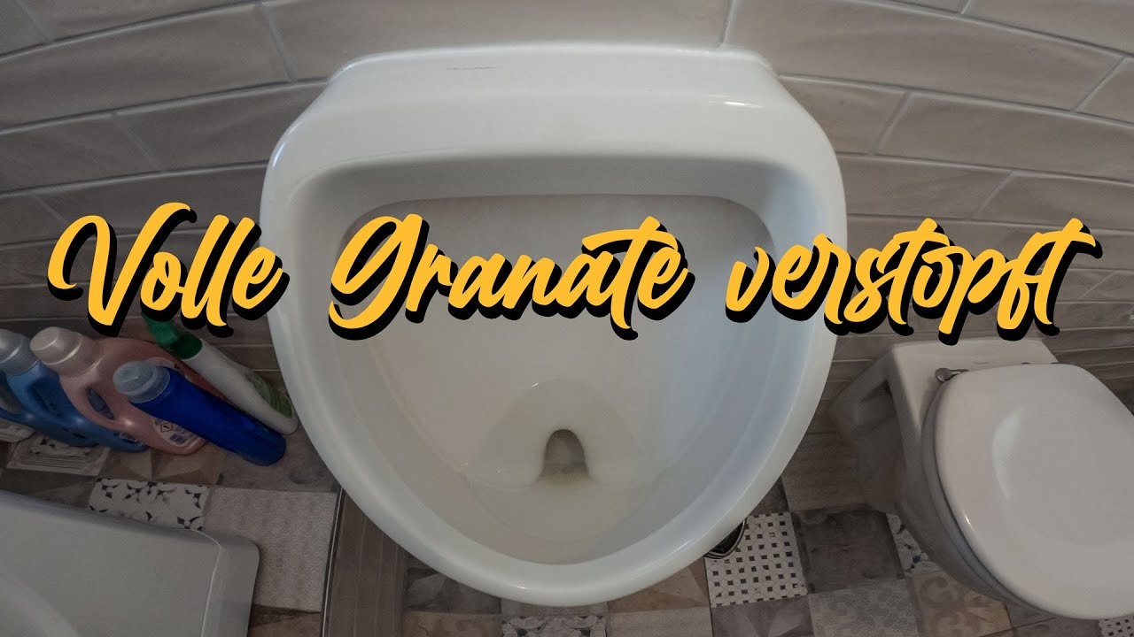 Pissoir, Urinal, Pinkelbecken verstopft | wassollschonschiefgehen