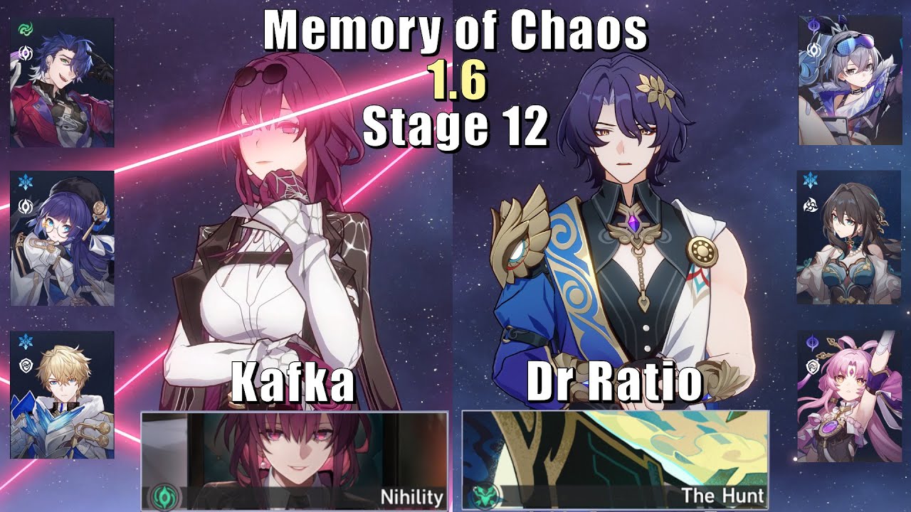 MoC 12 | E0S1 Kafka & E0 Dr Ratio | 1.6 3 Stars | Honkai: Star Rail