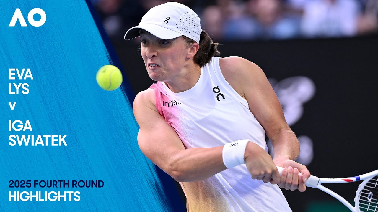 Eva Lys v Iga Swiatek Highlights | Australian Open 2025 Fourth Round