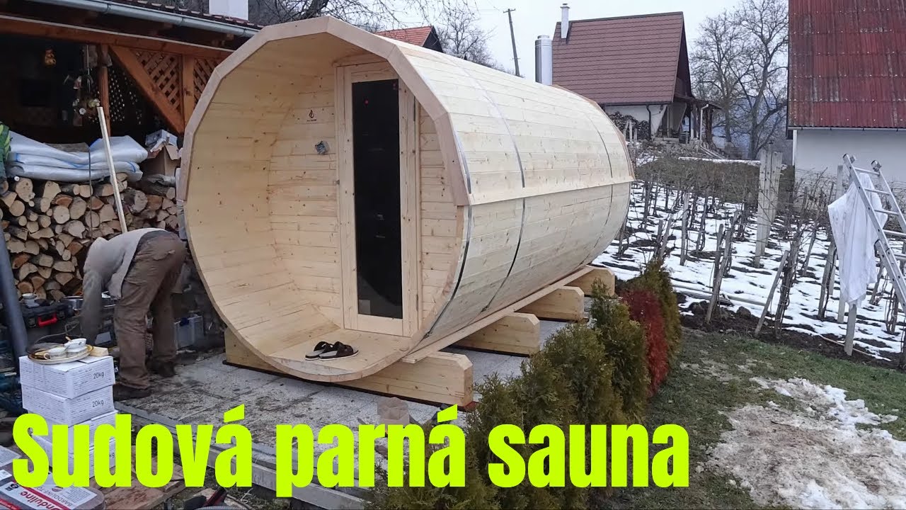 Sudová parná sauna s vykurovaním na drevo