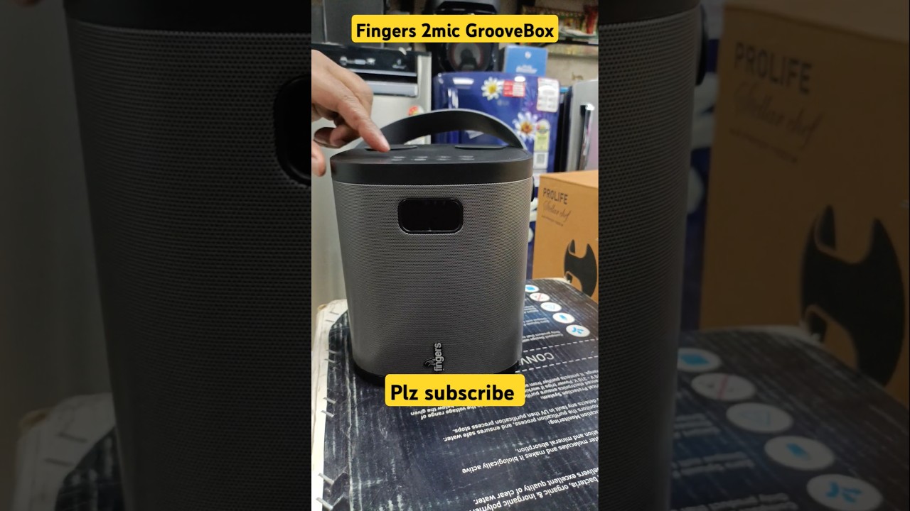 Fingers 2Mic-GrooveBox portable speaker #partyspeaker #portable #trending #viral #shorts #unboxing