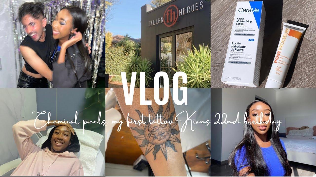 VLOG: My first tattoo, my first chemical peel & my besties 22nd!