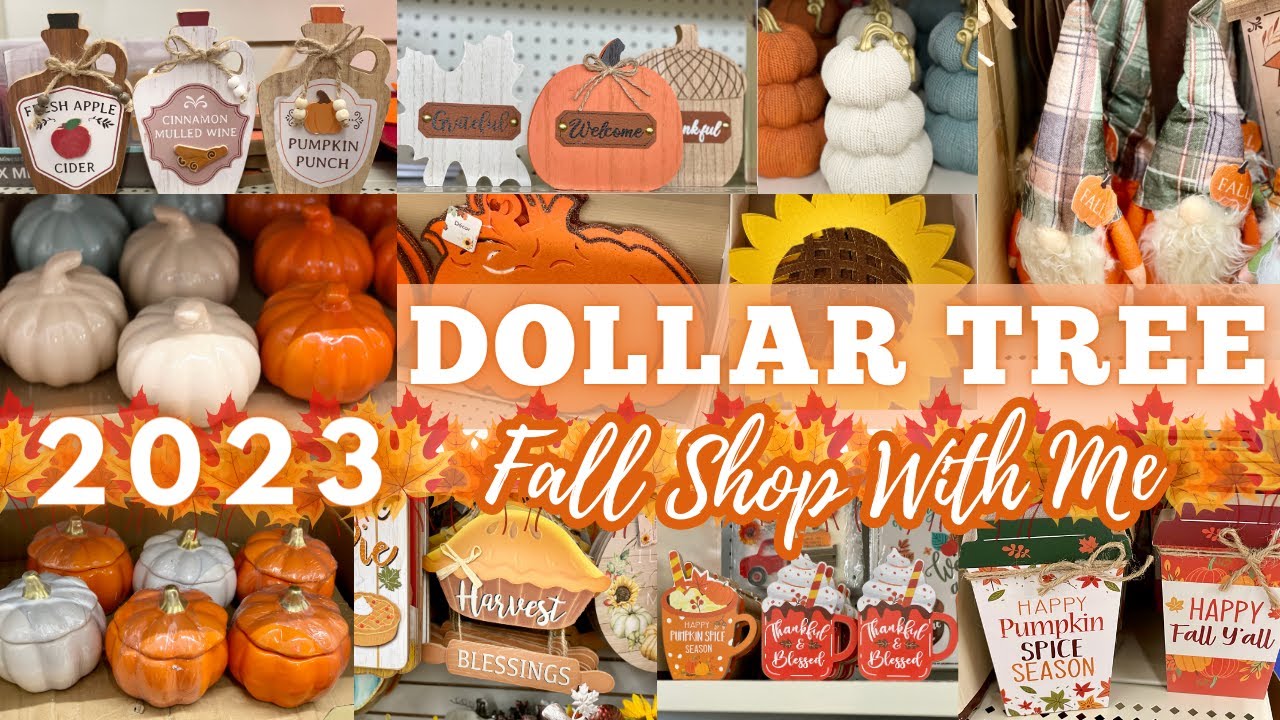 NEW Dollar Tree FALL Shop With Me 2023 | Fall Decorations!! MUST SEE New Decor