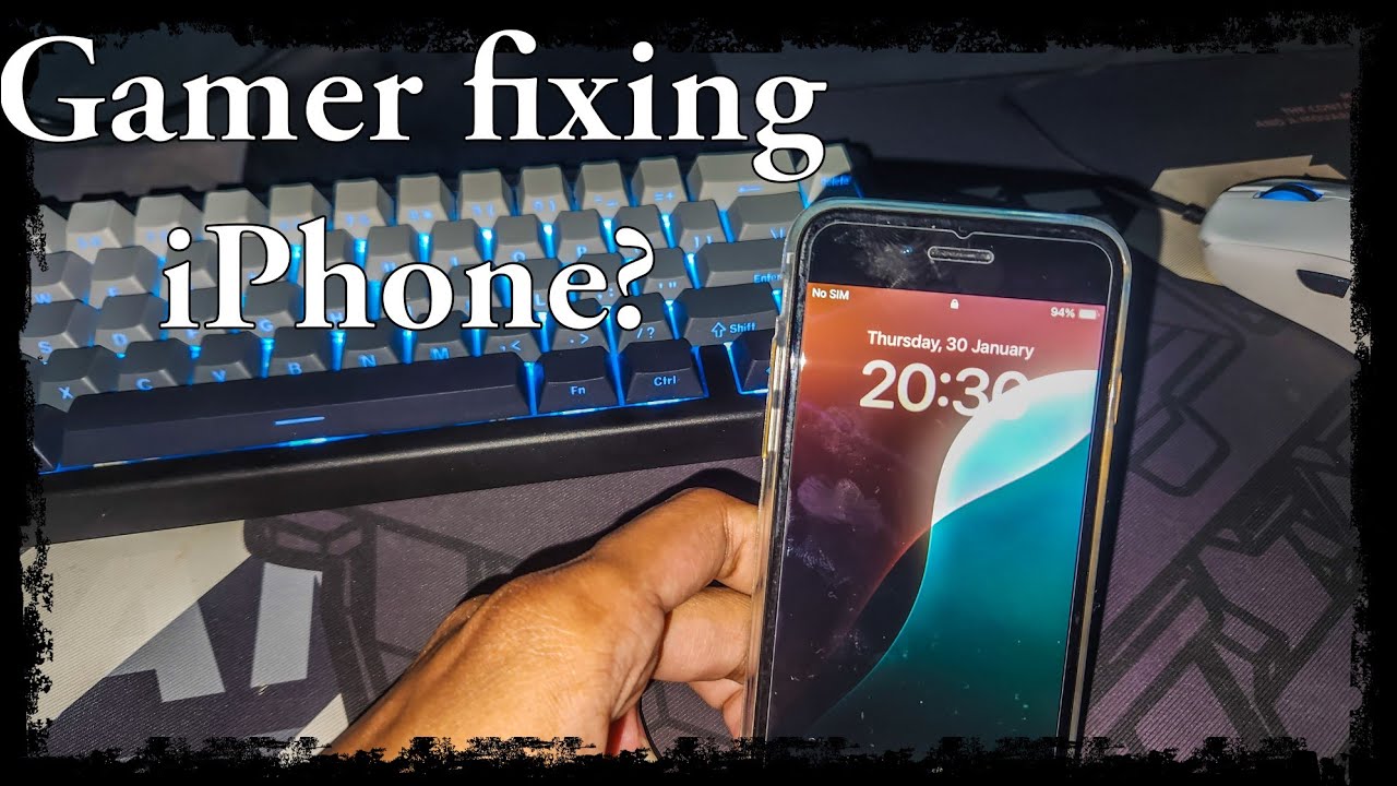 Gamer tries to fix his old iPhone