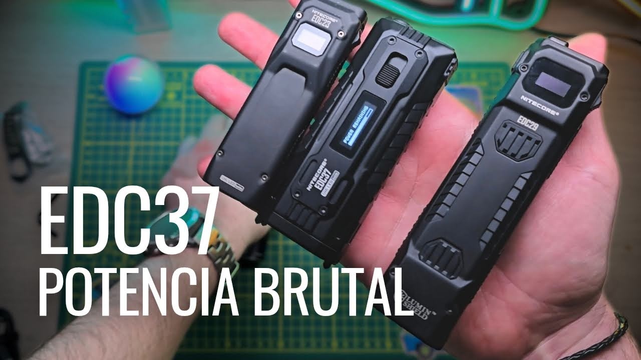Nitecore EDC37 vs EDC29 - linternas tácticas del futuro