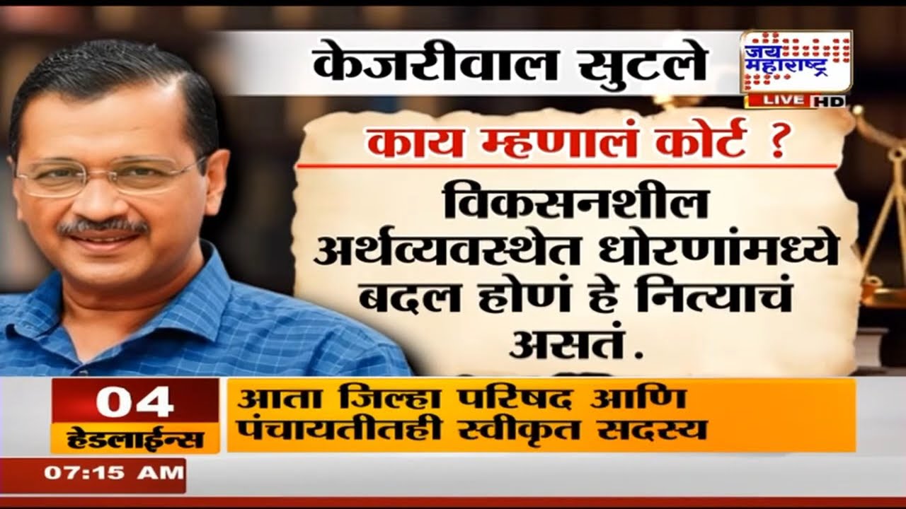 AAP | Arvind Kejriwal | मद्य परवान्याच्या घोटाळ्याच्या आरोपातून आपचे नेते निर्दोष | Marathi News