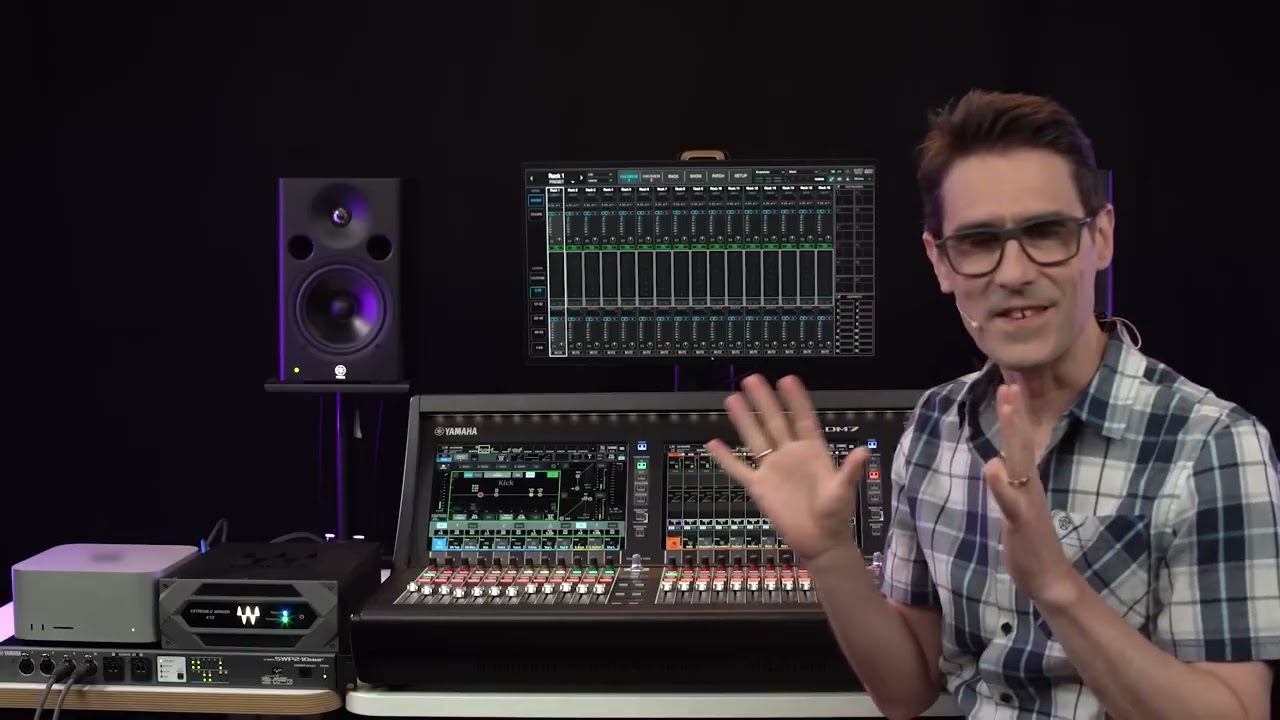 Использование Waves WSG PY64 с серией Yamaha DM7