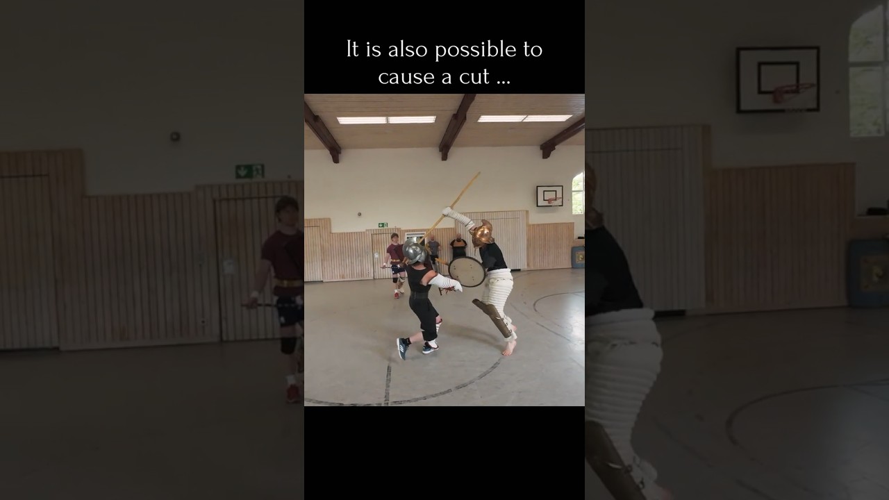 Spear HITS: Why Slices Count TOO! ⚔️  #history #gladiator #arena #fight #CombatSports #hema  #rome