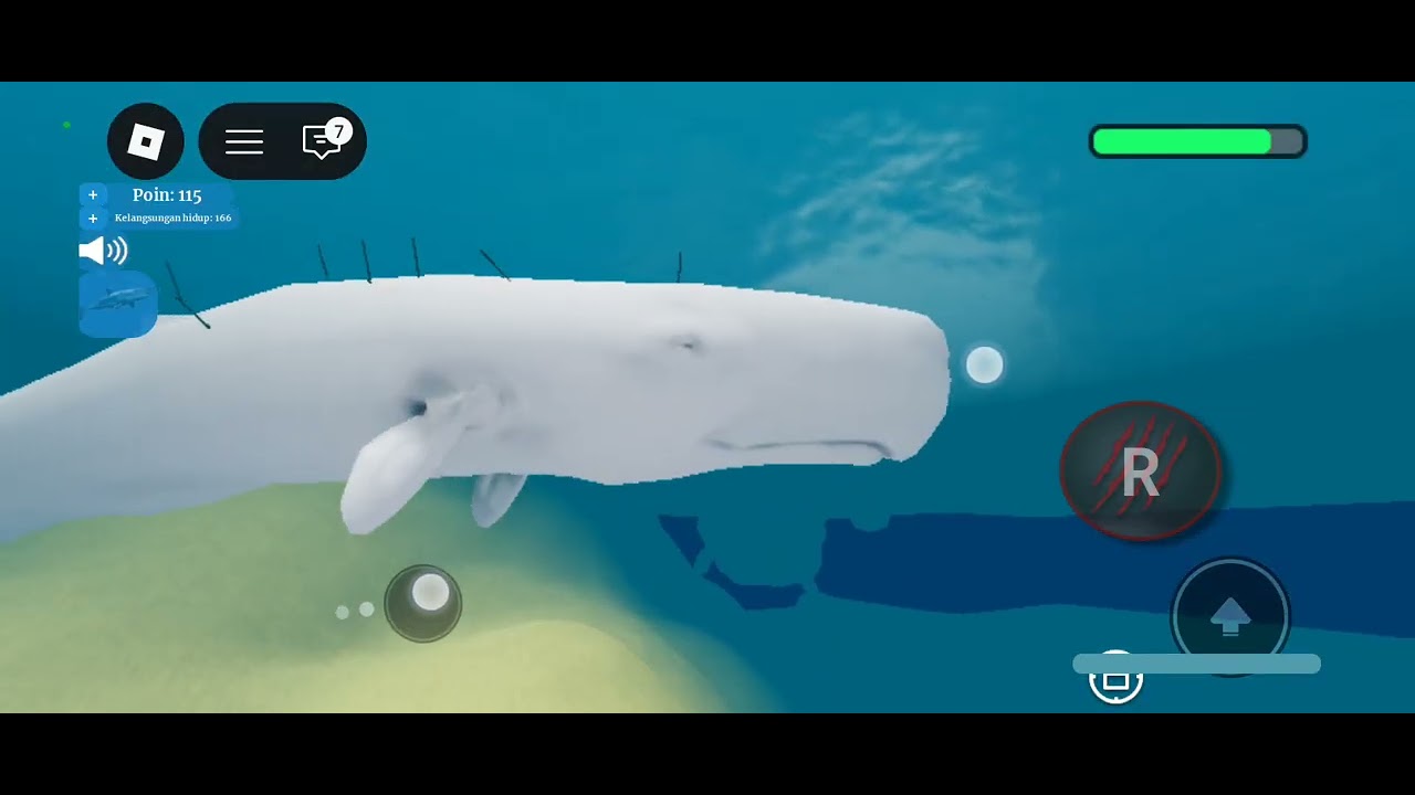 Hai guys aku main game sea monster survival