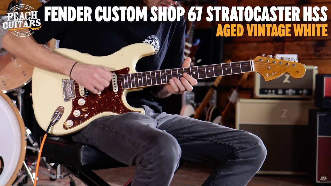 No Talking...Just Tones | Fender Custom Shop '67 Strat HSS Journeyman Vintage White