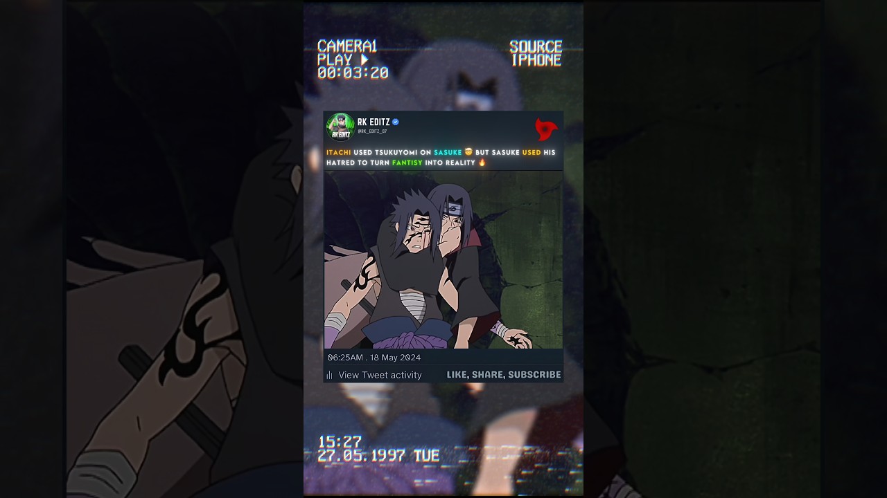 ITACHI TSUKUYOMI 🤯..... Sasuke Resist Itachi's Tsukuyomi 😈🥶