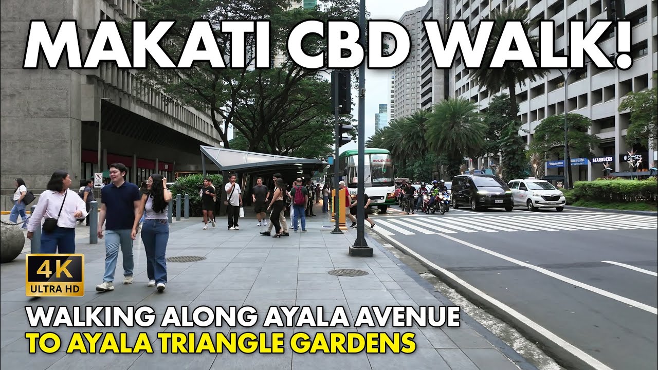 MAKATI CBD, Ayala Triangle Gardens Philippines Walking Tour